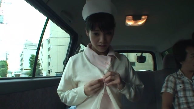 Fabulous Japanese girl Rei Mizuna in Incredible car, nurse JAV scene